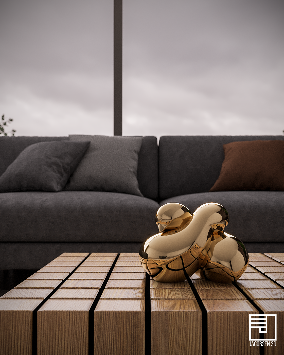 Ejemplo de render arquitectónico — detalle